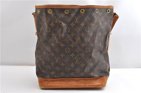 Authentic Louis Vuitton Monogram Noe Shoulder Drawstring Bag M42224 LV 1895G