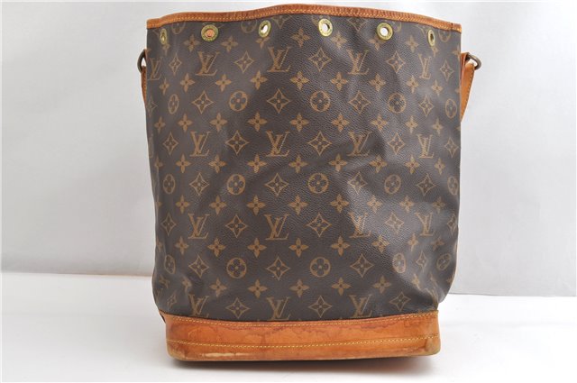 Authentic Louis Vuitton Monogram Noe Shoulder Drawstring Bag M42224 LV 1895G