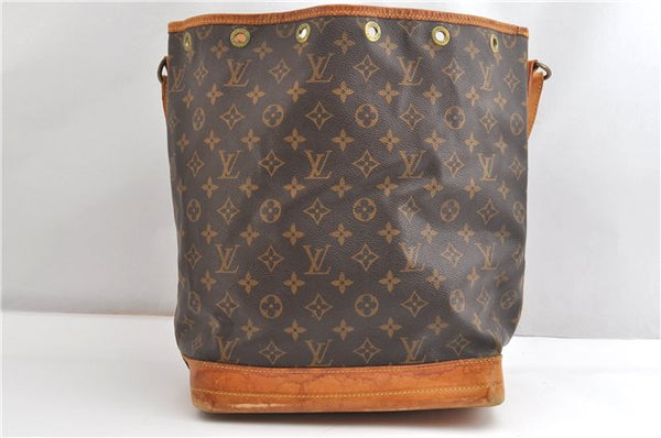 Authentic Louis Vuitton Monogram Noe Shoulder Drawstring Bag M42224 LV 1895G