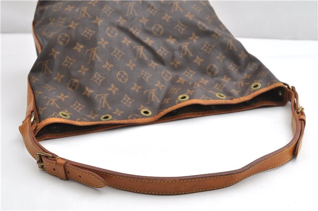 Authentic Louis Vuitton Monogram Noe Shoulder Drawstring Bag M42224 LV 1895G