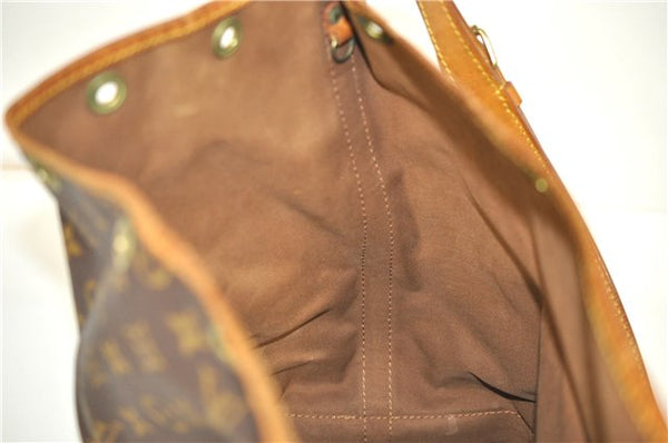Authentic Louis Vuitton Monogram Noe Shoulder Drawstring Bag M42224 LV 1895G