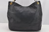 Authentic PRADA Vintage Leather Nappa Shoulder Bag B4829M Black 1895I