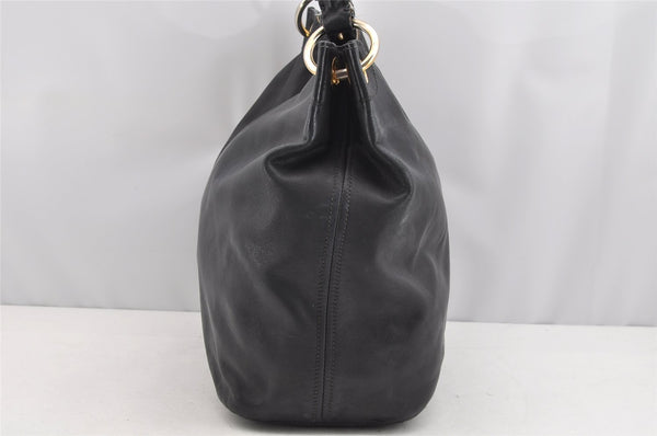 Authentic PRADA Vintage Leather Nappa Shoulder Bag B4829M Black 1895I