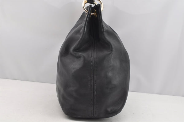 Authentic PRADA Vintage Leather Nappa Shoulder Bag B4829M Black 1895I
