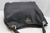 Authentic PRADA Vintage Leather Nappa Shoulder Bag B4829M Black 1895I