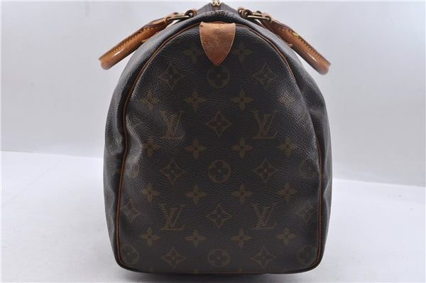 Authentic Louis Vuitton Monogram Speedy 35 Hand Bag M41524 LV 1896D