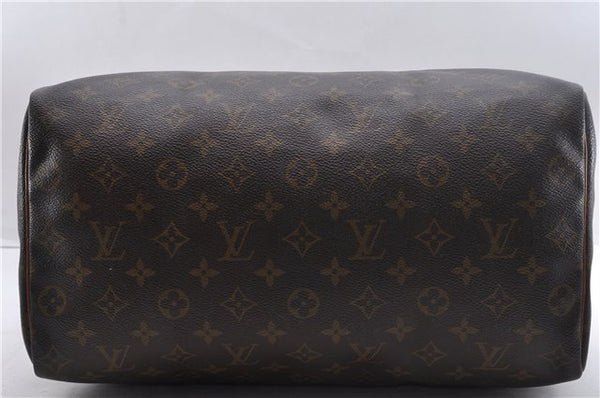 Authentic Louis Vuitton Monogram Speedy 35 Hand Bag M41524 LV 1896D