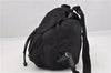 Authentic PRADA Vintage Nylon Tessuto Leather Backpack Purse Black 1896G