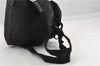Authentic PRADA Vintage Nylon Tessuto Leather Backpack Purse Black 1896G