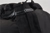 Authentic PRADA Vintage Nylon Tessuto Leather Backpack Purse Black 1896G