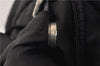 Authentic PRADA Vintage Nylon Tessuto Leather Backpack Purse Black 1896G