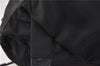 Authentic PRADA Vintage Nylon Tessuto Leather Backpack Purse Black 1896G