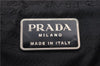 Authentic PRADA Vintage Nylon Tessuto Leather Backpack Purse Black 1896G