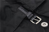 Authentic PRADA Vintage Nylon Tessuto Leather Backpack Purse Black 1896G