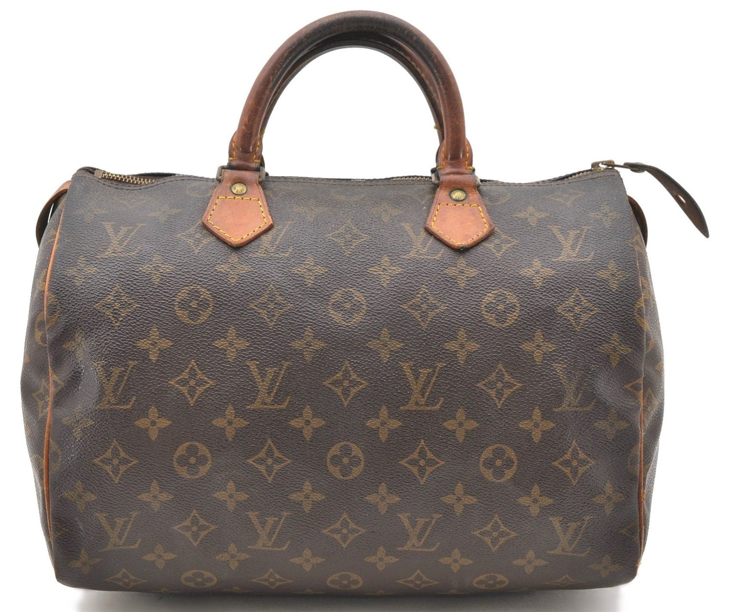 Authentic Louis Vuitton Monogram Speedy 30 Hand Bag M41526 LV 1897D