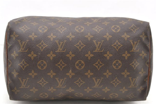 Authentic Louis Vuitton Monogram Speedy 30 Hand Bag M41526 LV 1897D