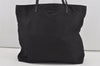 Authentic GUCCI Vintage Shoulder Tote Bag GG Nylon Leather 295252 Black 1897I