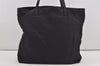 Authentic GUCCI Vintage Shoulder Tote Bag GG Nylon Leather 295252 Black 1897I