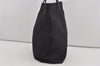 Authentic GUCCI Vintage Shoulder Tote Bag GG Nylon Leather 295252 Black 1897I