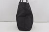 Authentic GUCCI Vintage Shoulder Tote Bag GG Nylon Leather 295252 Black 1897I