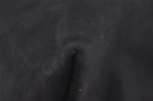 Authentic GUCCI Vintage Shoulder Tote Bag GG Nylon Leather 295252 Black 1897I