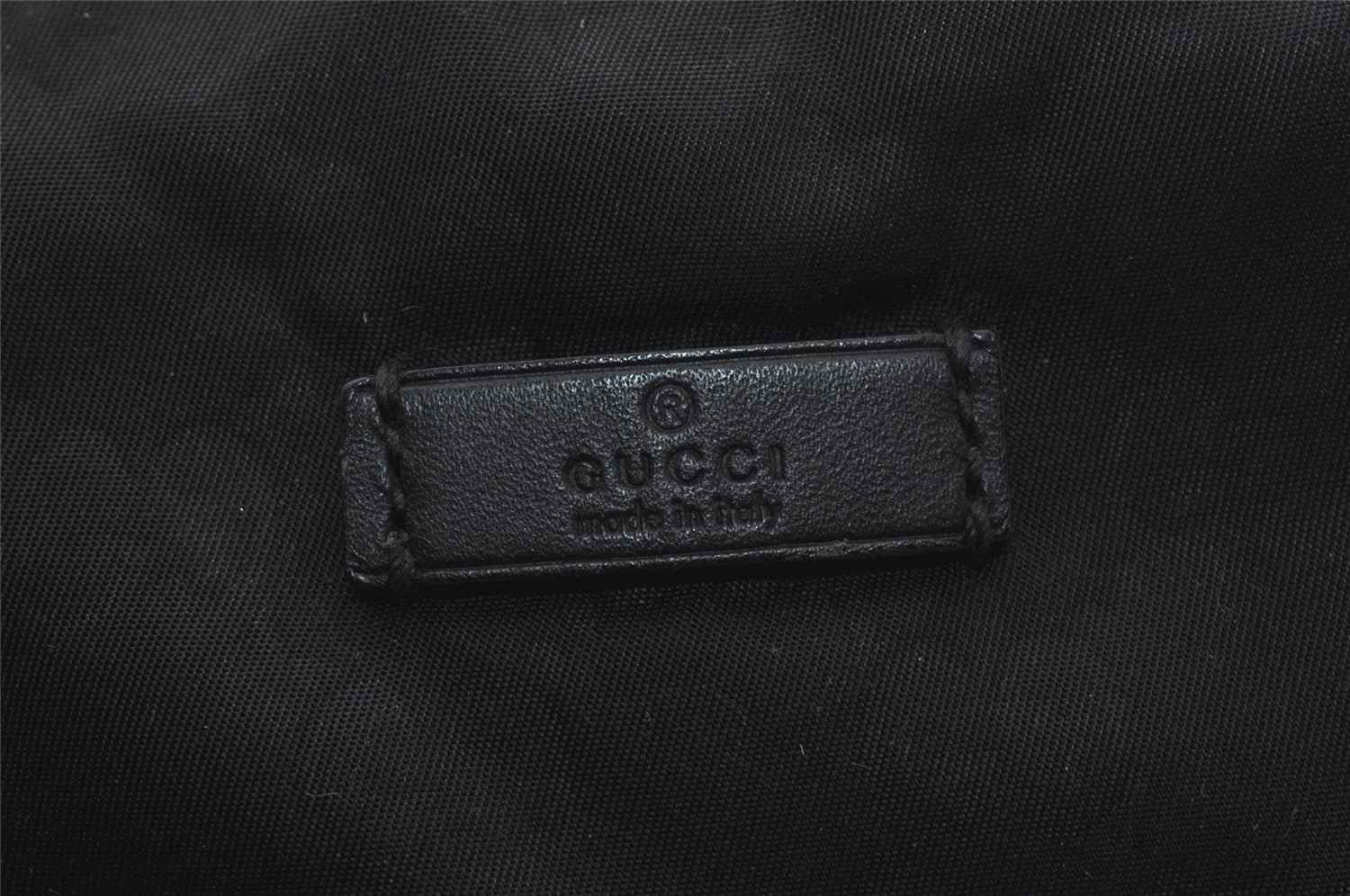 Authentic GUCCI Vintage Shoulder Tote Bag GG Nylon Leather 295252 Black 1897I