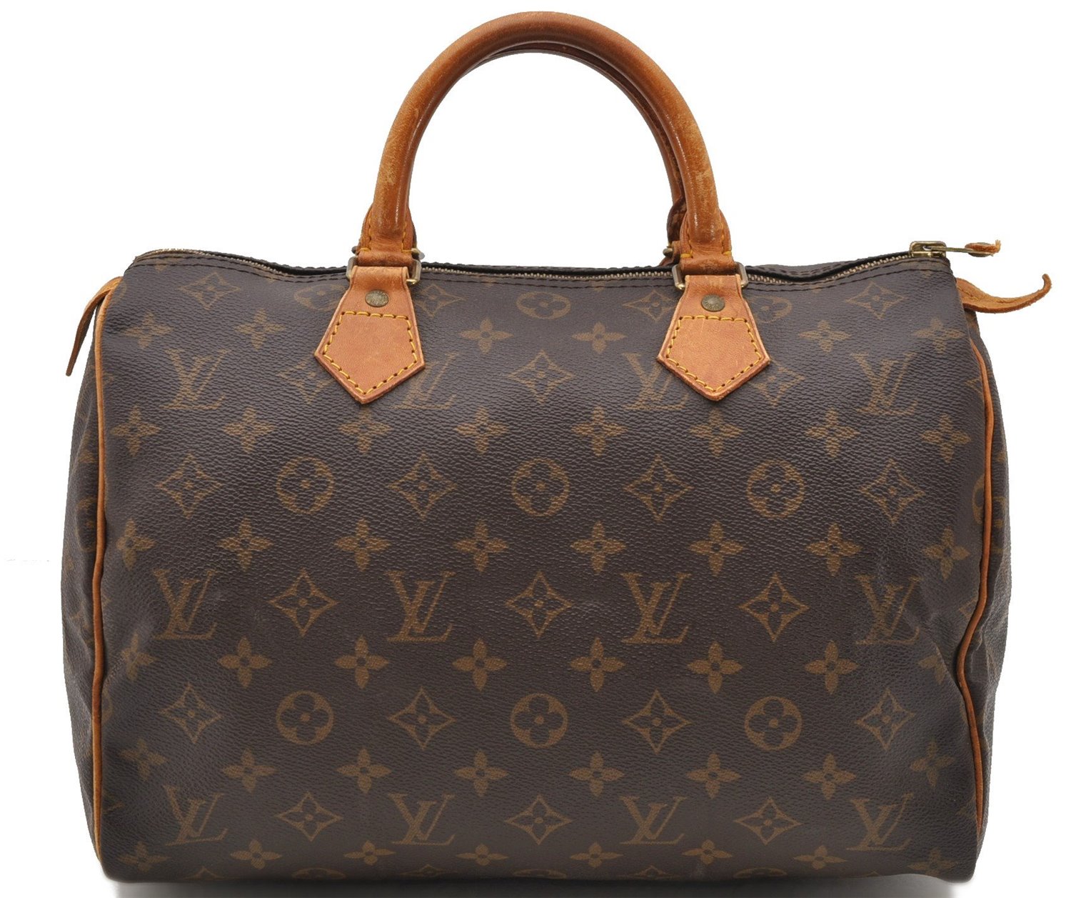 Authentic Louis Vuitton Monogram Speedy 30 Hand Bag M41526 LV 1898D