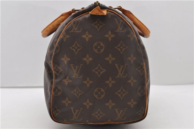 Authentic Louis Vuitton Monogram Speedy 30 Hand Bag M41526 LV 1898D