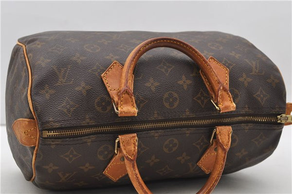 Authentic Louis Vuitton Monogram Speedy 30 Hand Bag M41526 LV 1898D