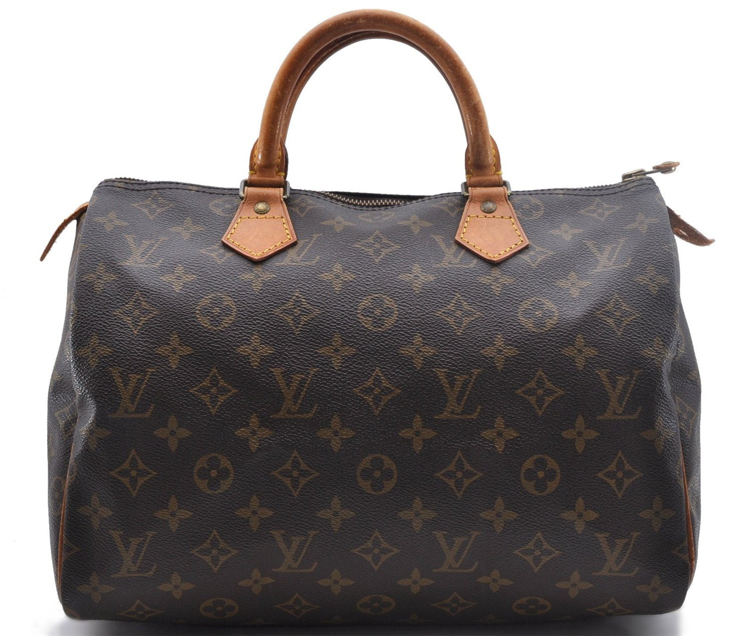 Authentic Louis Vuitton Monogram Speedy 30 Hand Bag M41526 LV 1899D