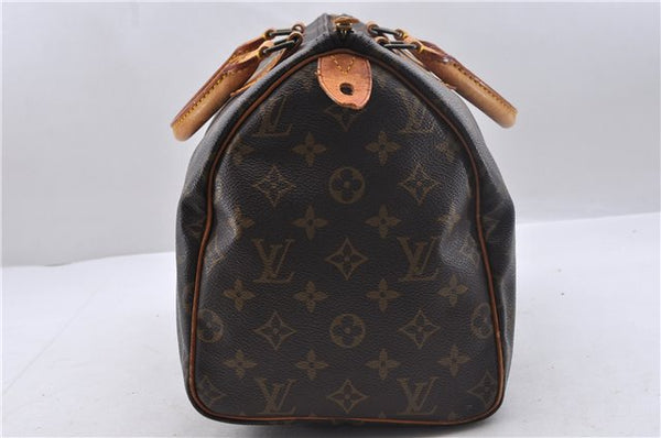 Authentic Louis Vuitton Monogram Speedy 30 Hand Bag M41526 LV 1899D