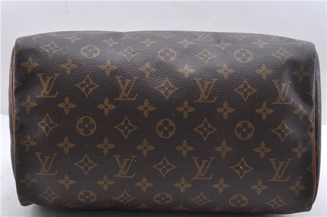 Authentic Louis Vuitton Monogram Speedy 30 Hand Bag M41526 LV 1899D