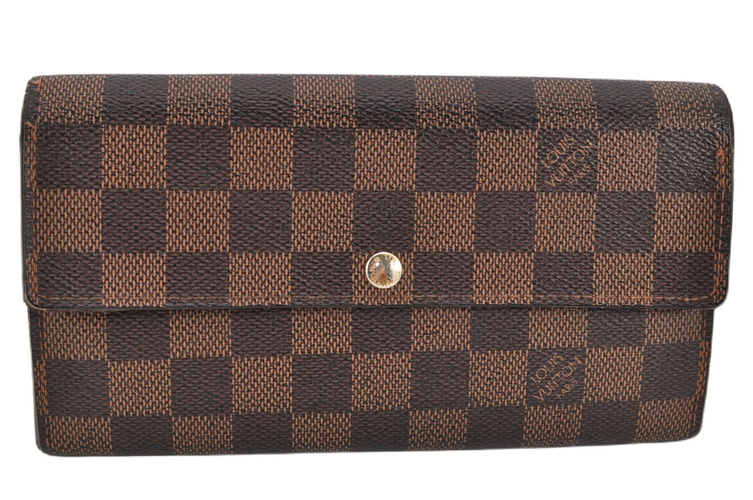 Authentic Louis Vuitton Damier Portefeuille Sarah Long Wallet N61734 LV 1900G