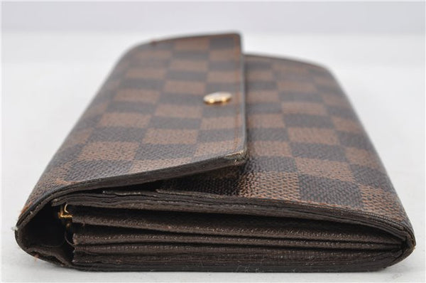 Authentic Louis Vuitton Damier Portefeuille Sarah Long Wallet N61734 LV 1900G