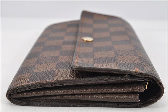 Authentic Louis Vuitton Damier Portefeuille Sarah Long Wallet N61734 LV 1900G