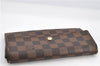 Authentic Louis Vuitton Damier Portefeuille Sarah Long Wallet N61734 LV 1900G