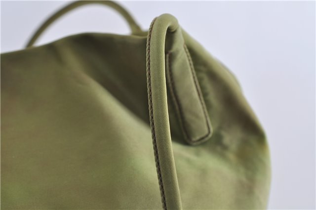 Authentic PRADA Nylon Shoulder Tote Bag Green 1901D