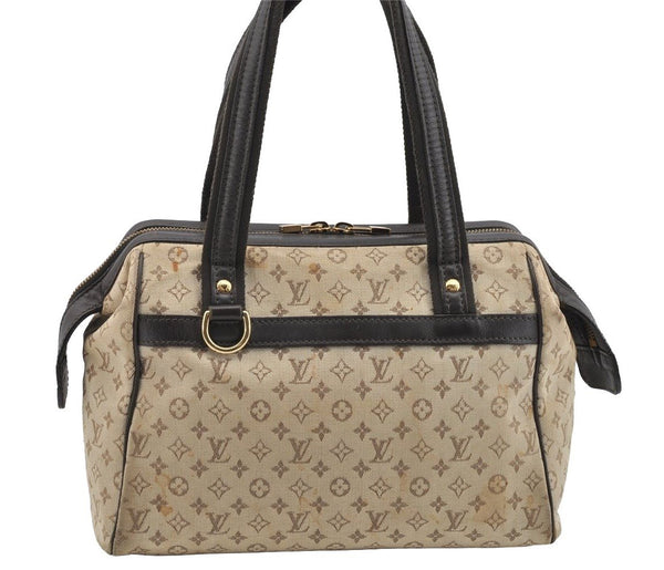 Auth Louis Vuitton Monogram Mini Josephine PM Hand Bag M92215 Khaki Beige 1901I