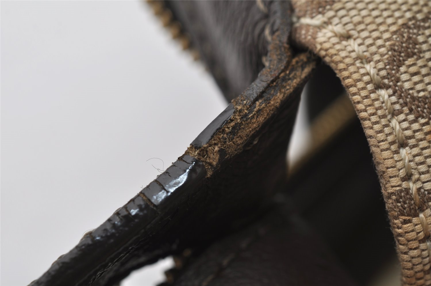 Auth Louis Vuitton Monogram Mini Josephine PM Hand Bag M92215 Khaki Beige 1901I