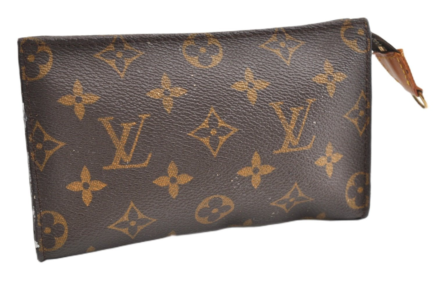 Authentic Louis Vuitton Monogram Pouch For Bucket PM LV Junk 1902G