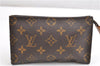 Authentic Louis Vuitton Monogram Pouch For Bucket PM LV Junk 1902G