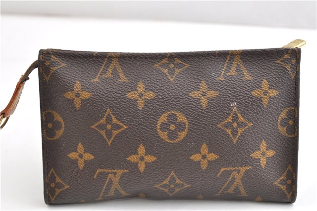 Authentic Louis Vuitton Monogram Pouch For Bucket PM LV Junk 1902G