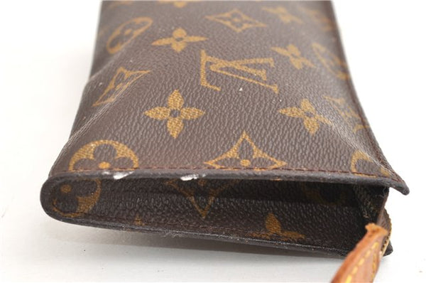 Authentic Louis Vuitton Monogram Pouch For Bucket PM LV Junk 1902G