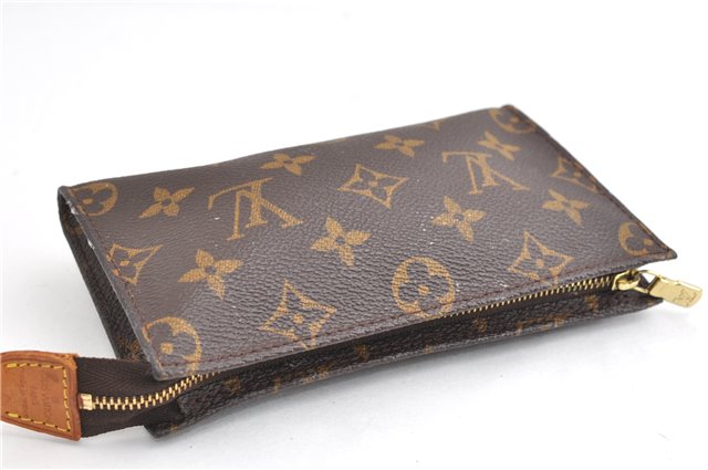 Authentic Louis Vuitton Monogram Pouch For Bucket PM LV Junk 1902G