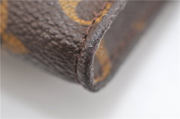 Authentic Louis Vuitton Monogram Pouch For Bucket PM LV Junk 1902G