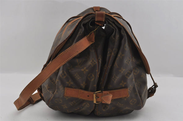 Authentic Louis Vuitton Monogram Saumur 43 Shoulder Cross Bag M42252 Junk 1902I
