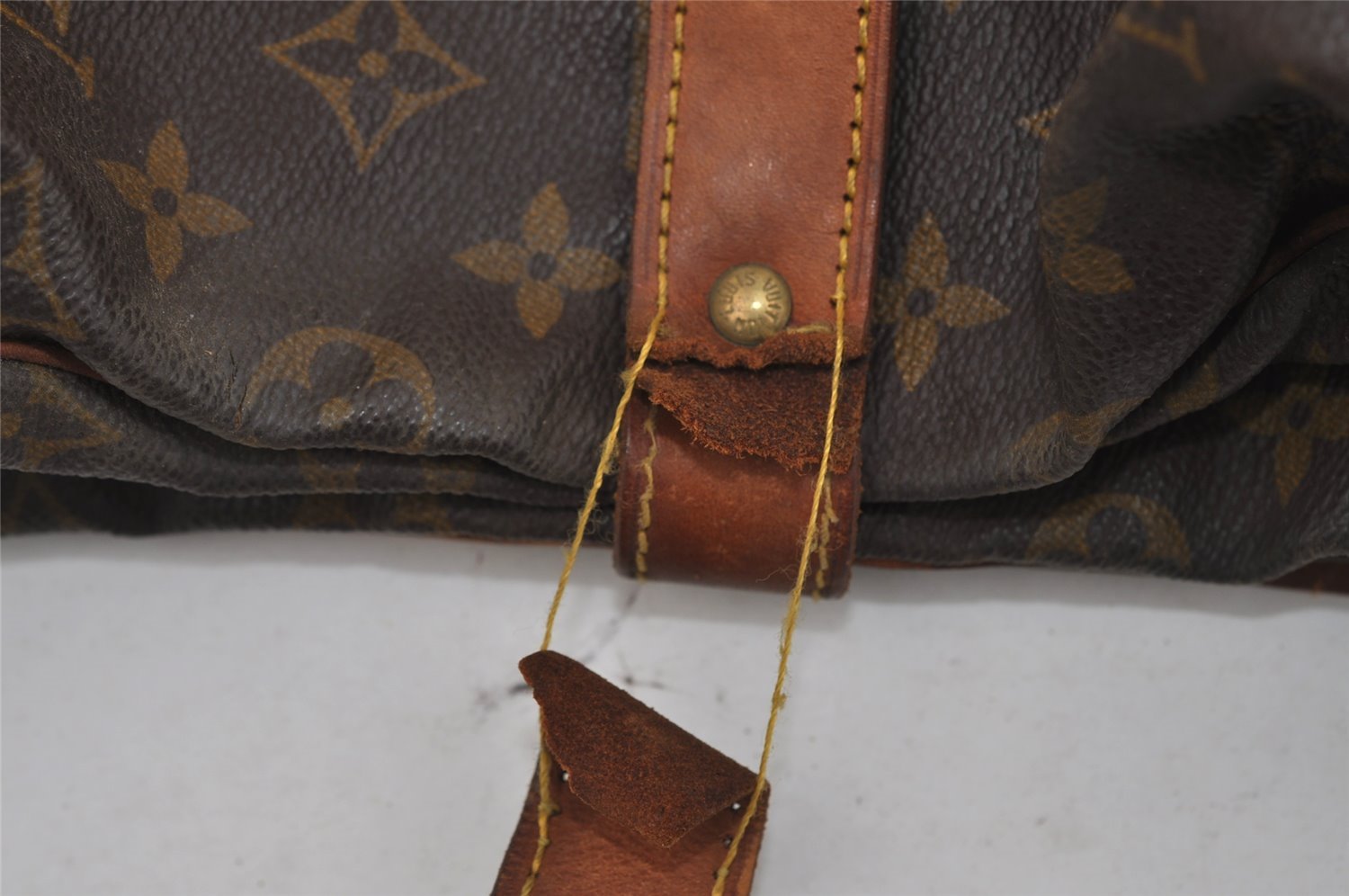 Authentic Louis Vuitton Monogram Saumur 43 Shoulder Cross Bag M42252 Junk 1902I
