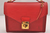 Authentic Louis Vuitton Epi Monceau 2Way Shoulder Hand Bag Red M52127 LV 1903I