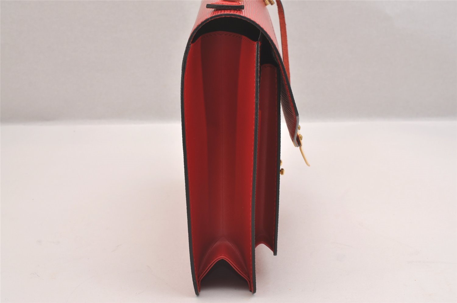 Authentic Louis Vuitton Epi Monceau 2Way Shoulder Hand Bag Red M52127 LV 1903I