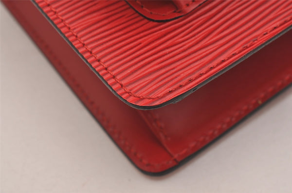 Authentic Louis Vuitton Epi Monceau 2Way Shoulder Hand Bag Red M52127 LV 1903I